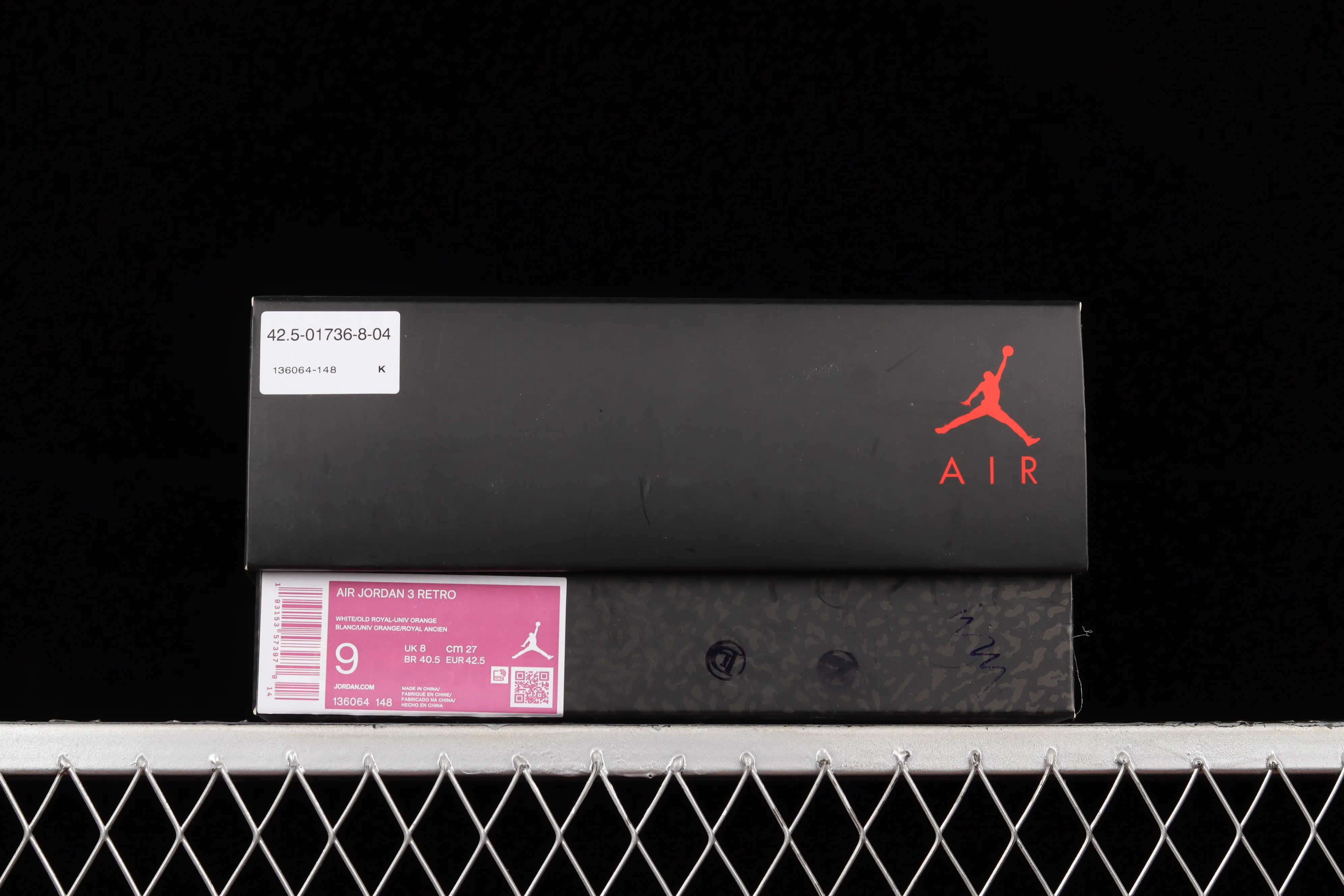 All categories Air Jordan Jordan series basketball shoes Air Jordan 3 pure original version Air Jordan 3 Retro "Knicks" AJ3 Joe 3 Knicks color matching 136064-148